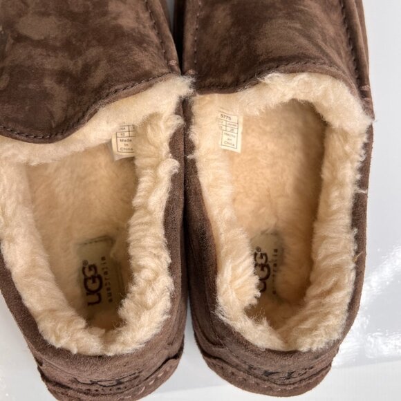 Ugg Loafer Men 10 Slipper Suede Leather Shoe Sheepskin Lining Comfort Core Ex main image 13